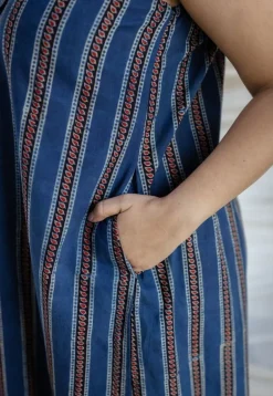 Salma Indigo Ajrakh Cotton Straight Kurta
