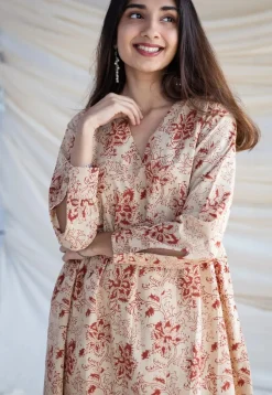 Seerat Kalamkari Kali Kurta