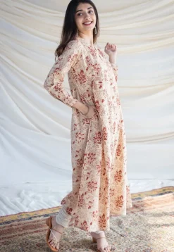 Seerat Kalamkari Kali Kurta