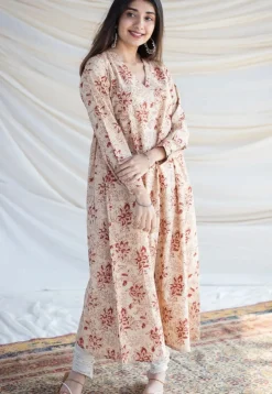 Seerat Kalamkari Kali Kurta
