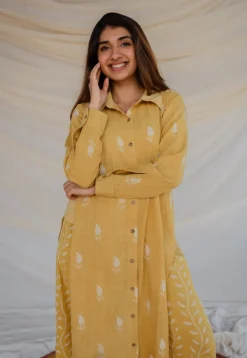 Shaista Slub Cotton Kurta Co-Ord Set
