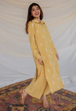 Shaista Slub Cotton Kurta Co-Ord Set