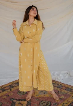 Shaista Slub Cotton Kurta Co-Ord Set
