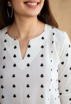 Shinat Block Printed Cotton Kali Kurta