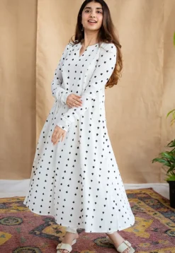 Shinat Block Printed Cotton Kali Kurta