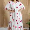 Sifra Block Printed Cotton Kaftan