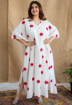 Sifra Block Printed Cotton Kaftan