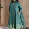 Sireen Dabu Slub Cotton Hand Embroidered Kali Kurta
