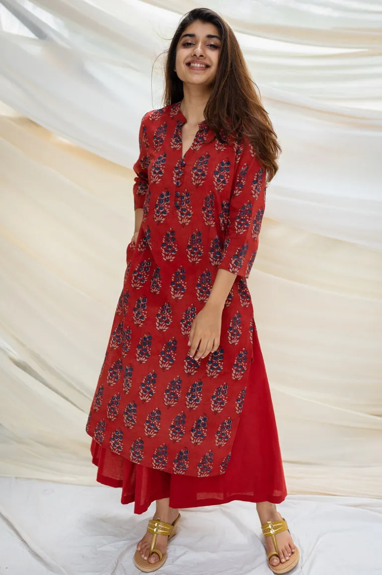 Sofia Ajrakh Madder Cotton Kurta
