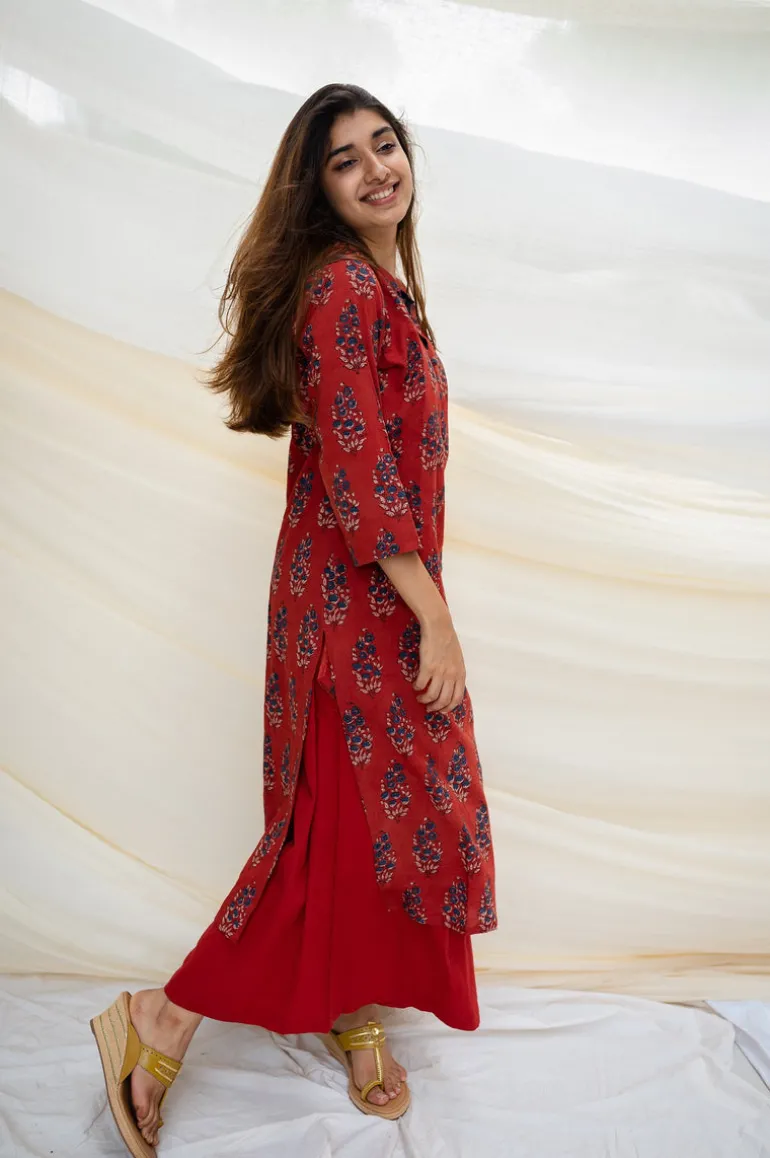 Sofia Ajrakh Madder Cotton Kurta