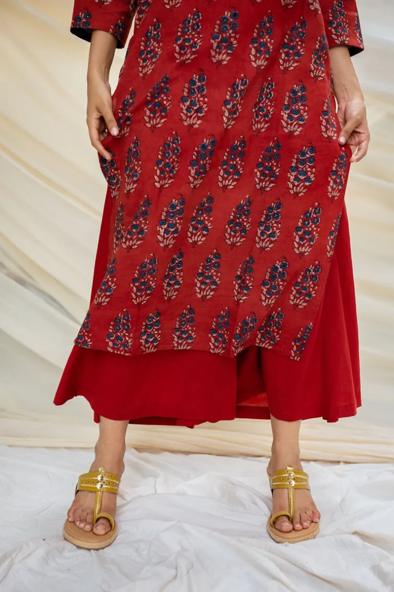 Sofia Ajrakh Madder Cotton Kurta