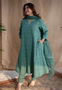 Tanjila Slub Cotton Churidar