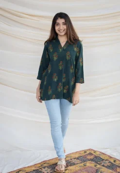 Tara Slub Cotton Short Kurta