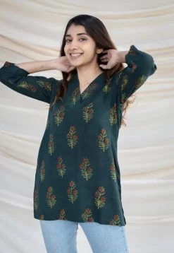 Tara Slub Cotton Short Kurta
