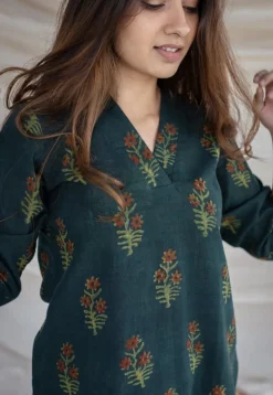 Tara Slub Cotton Short Kurta