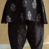 Tarin Black Ajrakh Chanderi Silk Afghan Pant