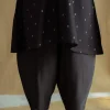 Tarin Black Solid Chanderi Silk Afghan Pant