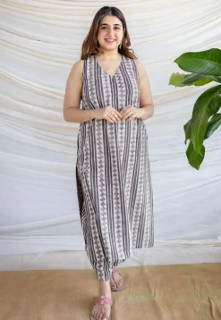Tarin Grey Batik Cotton Afghan Pant