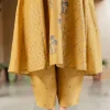 Tarin Mustard Ajrakh Chanderi Silk Afghan Pant