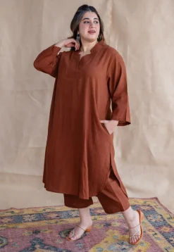 TIECO DyeVerse - Brown Kala Cotton Co-Ords