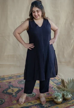 TIECO DyeVerse - Natural Dyed Charcoal Slub Cotton Co-Ords