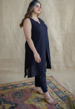 TIECO DyeVerse - Natural Dyed Charcoal Slub Cotton Co-Ords