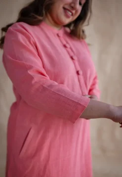 TIECO DyeVerse - Peach Kala Cotton Co-Ords