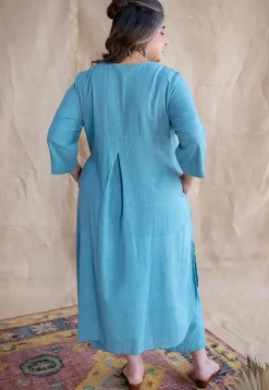 TIECO DyeVerse - Sea Blue Kala Cotton Co-Ords