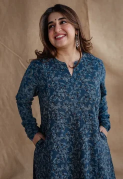 Tisha Ajrakh Cotton Kali Kurta