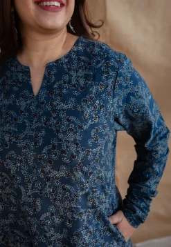 Tisha Ajrakh Cotton Kali Kurta