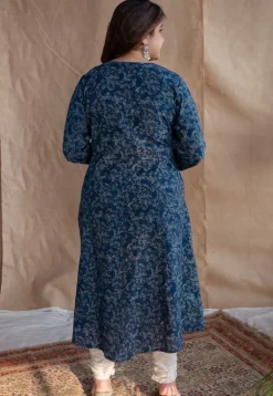 Tisha Ajrakh Cotton Kali Kurta