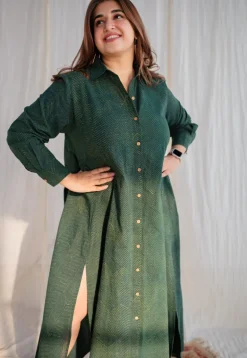 Trusha Dabu Cotton Dress