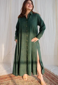 Trusha Dabu Cotton Dress
