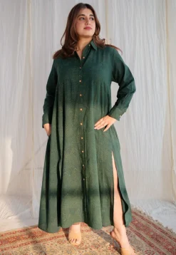 Trusha Dabu Cotton Dress