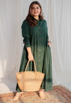 Trusha Dabu Cotton Dress