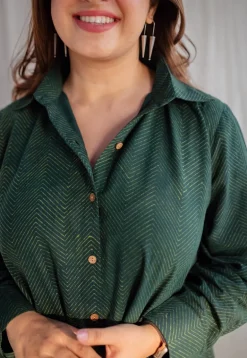 Trusha Dabu Cotton Dress