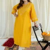 Urmi Bandhani Chanderi Silk Kurta with Mukaish Detailing