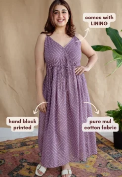 Urvika Batik Natural Dyed MulMul Cotton Dress