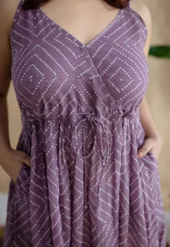 Urvika Batik Natural Dyed MulMul Cotton Dress