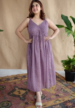 Urvika Batik Natural Dyed MulMul Cotton Dress