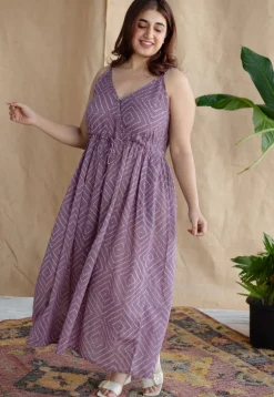 Urvika Batik Natural Dyed MulMul Cotton Dress