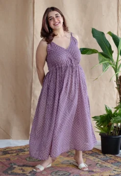 Urvika Batik Natural Dyed MulMul Cotton Dress