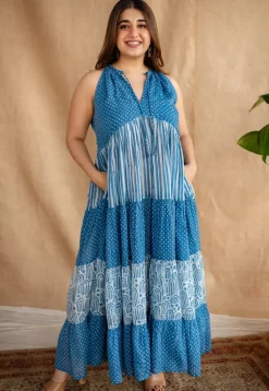 Viha Batik Natural Dyed MulMul Cotton Dress