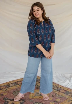 Vrinda Ajrakh Cotton Top