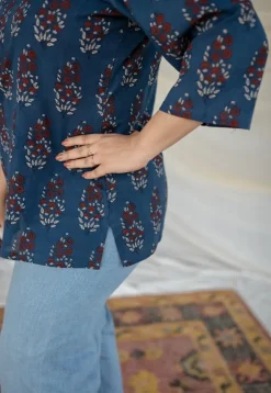 Vrinda Ajrakh Cotton Top