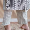 Yashi Beige Fakira Mul Cotton Straight Pant