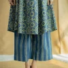 Yashi Indigo Ajrakh Cotton Straight Pant