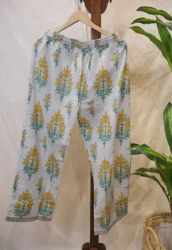 Yasna Sanganeri Border Cotton Pant