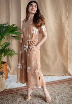 Zaira Dabu Slub Cotton Dress