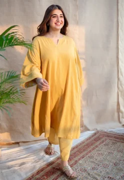 Zanie Slub Cotton Straight Pant
